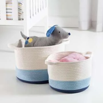 Honey-Can-Do Blue Ombré Nesting Storage Basket Set
