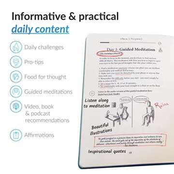 The Meditation Sidekick Journal - Meditation Books Meets Guided Journal! This Mindfulness Journal Helps You Meditate Effectively! Meditation Journal. Habit Journal Meditation for Beginners.