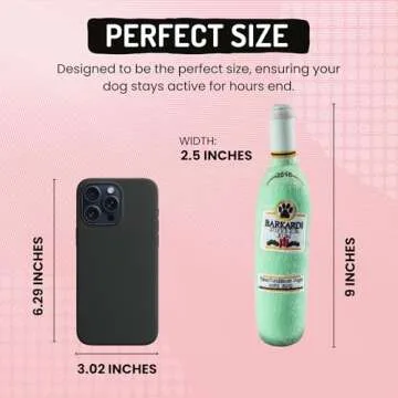 Dog Diggin Designs Libation Station Collection | Unique Squeaky Parody Plush Dog Toys – Shaken, Not Stirred