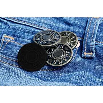 Durable WhollyCoveredButtons Button Covers for All Jeans
