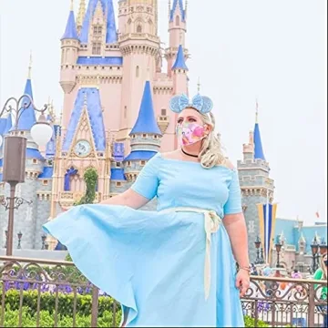 YanJie Dream Blue Sparkle Bow Sequin Mouse Ear Headband