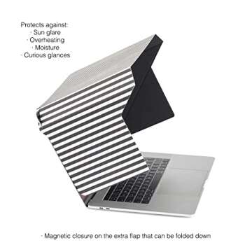 Philbert Danish Design 4-in-1 Laptop Sun Shade - Slim Hood Screen Shade, Privacy Screen, Heat Protec...