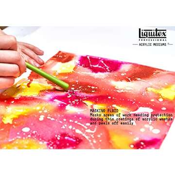 LIQUITEX Acrylic Masking Fluid Medium 118ML, Transparent