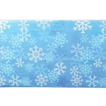BLUE PANDA Snowflake Tablecloths for Christmas Parties