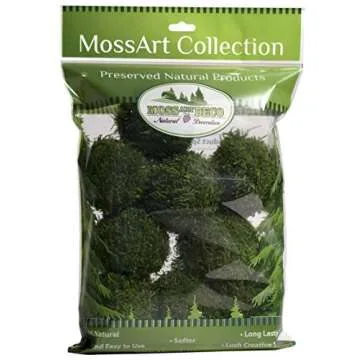 MossArt Deco Preserved Decorative Moss Ball for Green Wall Design