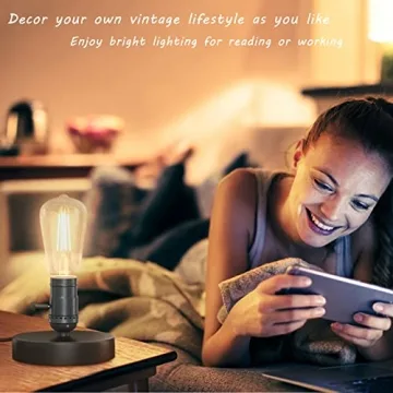 Licperron Vintage Table Lamp Base for E26 E27 Bulbs