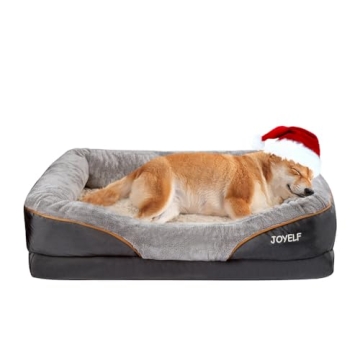 JOYELF Large Orthopedic Memory Foam Dog Bed with Washable Cover