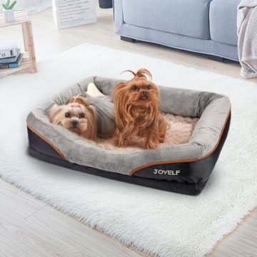 JOYELF Large Orthopedic Memory Foam Dog Bed with Washable Cover