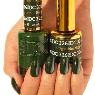DND DC Gel Polish Set, Nightrider #326 - Vegan Duo Pack for Stunning Manicures