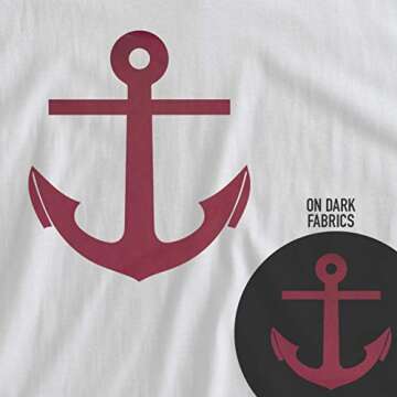 Siser EasyWeed Heat Transfer Vinyl 15" x 5ft Roll (Burgundy) Compatible with Siser Romeo/Juliet & Other Professional or Craft Cutters - Layerable - CPSIA Certified