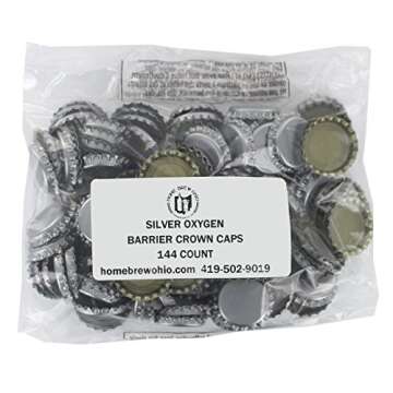 144 Oxygen Absorbing Beer Bottle Caps for Homebrew