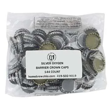 144 Oxygen Absorbing Beer Bottle Caps for Homebrew