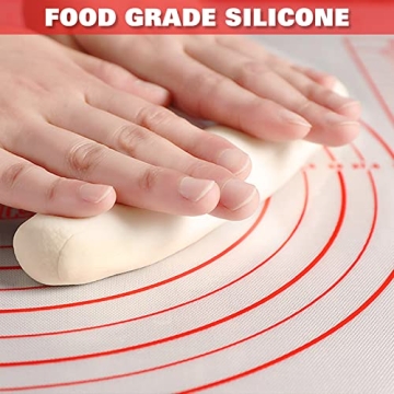 Large Non-Stick Silicone Pastry Mat with Measurements