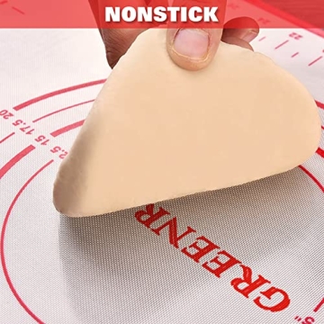 Large Non-Stick Silicone Pastry Mat with Measurements