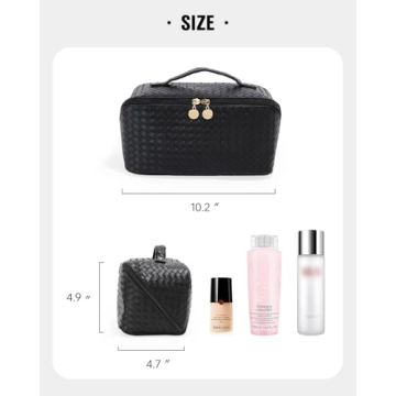 EACHY Travel Makeup Bag Large Capacity Stylish and Durable