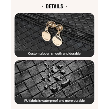 EACHY Travel Makeup Bag Large Capacity Stylish and Durable