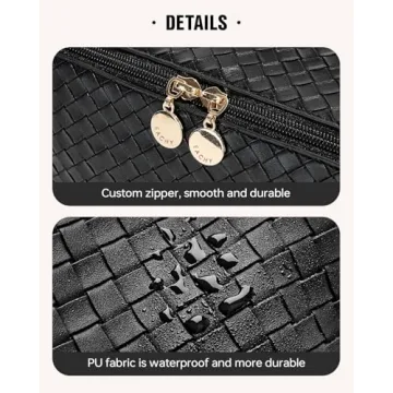 EACHY Travel Makeup Bag Large Capacity Stylish and Durable