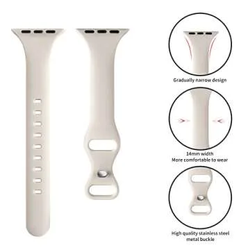 Stylish Acrbiutu Thin Slim Band for Apple Watch Compatible