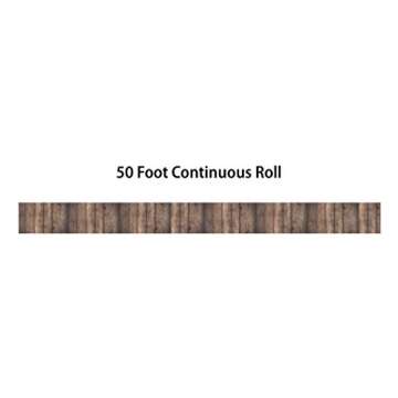 Teacher Created Resources Dark Wood Straight Rolled Border Trim - 50ft - Decorate Bulletin Boards, W...