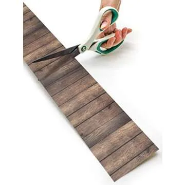 Teacher Created Resources Dark Wood Straight Rolled Border Trim - 50ft - Decorate Bulletin Boards, Walls, Desks, Windows, Doors, Lockers, Schools, Classrooms, Homeschool & Offices