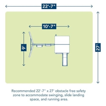 KidKraft Appleton Wooden Swing Set for Kids
