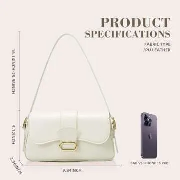 ONE2MAY Chic PU Leather Shoulder Bag for Women
