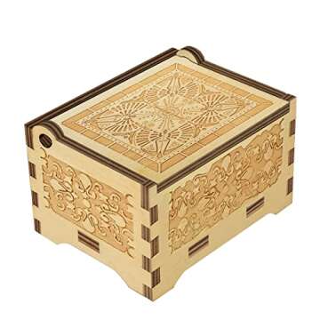 Sooharic Moana Music Box, Antique Carved Wind Up Music Box Gifts for Kids (Moana)