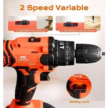 Affordable 108 Pcs Cordless Drill Set for Home Repairs