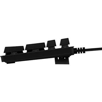 Logitech G512 Lightsync RGB Mechanical Gaming Keyboard, Carbon English Layout GX Blue Switch, Brushed Aluminum Case, USB Pass Through, 920-008936 (Renewed)