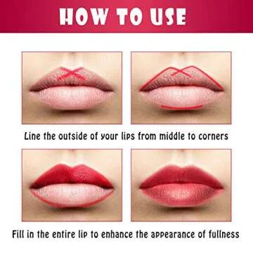 Matte Lip Liner Set with 12 Vivid Colors for All Occasions