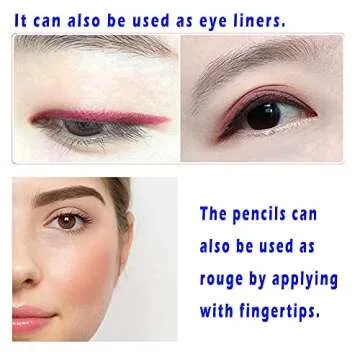 Matte Lip Liner Set with 12 Vivid Colors for All Occasions