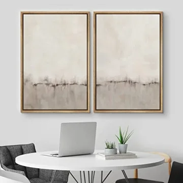 MUDECOR Framed Canvas Art Set Watercolor Abstract Design