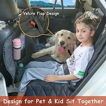 Hanjo Pets Waterproof Car Dog Cover - Hammock Design