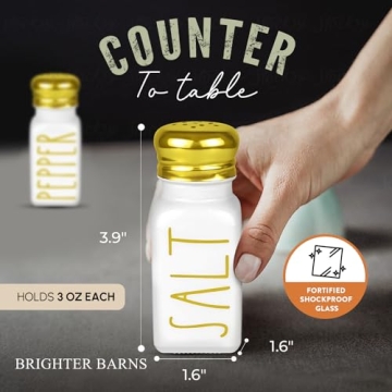 Luxury Gold Salt and Pepper Shakers Set - Brighter Barns