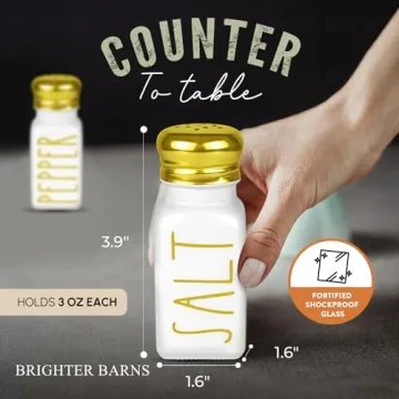 Luxury Gold Salt and Pepper Shakers Set - Brighter Barns