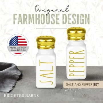 Luxury Gold Salt and Pepper Shakers Set - Brighter Barns