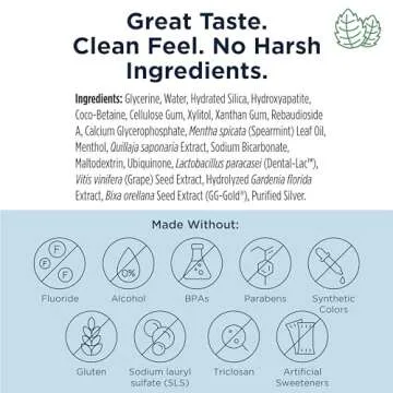 Whitening Hydroxyapatite Toothpaste - Fluoride Free Mint