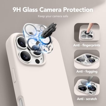 GONEZ iPhone 16 Pro Case with Screen & Camera Protectors