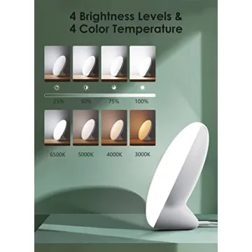 MediAcous 10000Lux Light Therapy Lamp with Timer & Touch Control