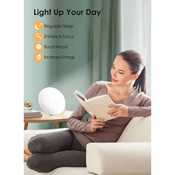 MediAcous 10000Lux Light Therapy Lamp with Timer & Touch Control