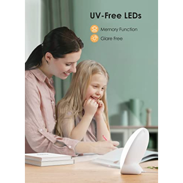 MediAcous 10000Lux Light Therapy Lamp with Timer & Touch Control