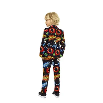 Comic Book Suit for Boys - Stylish OppoSuits Party Outfit