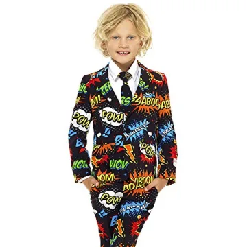 Comic Book Suit for Boys - Stylish OppoSuits Party Outfit