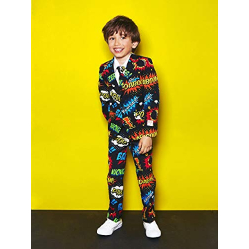 Comic Book Suit for Boys - Stylish OppoSuits Party Outfit