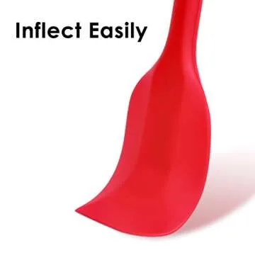 Vibrant 8.2 Inch Silicone Spatulas for Kitchen Use