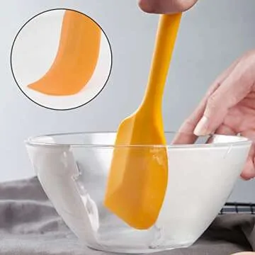 Vibrant 8.2 Inch Silicone Spatulas for Kitchen Use