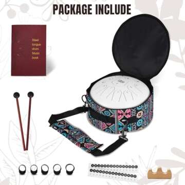 FOUR UNCLES Steel Tongue Drum for Meditation & Fun Gifts