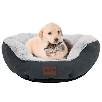 Luxurious EXQ Home Cat Bed L Grey for Happy Cats