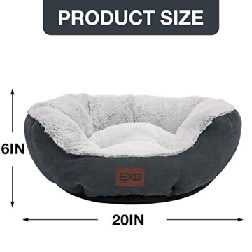 Luxurious EXQ Home Cat Bed L Grey for Happy Cats