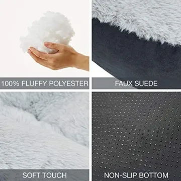 Luxurious EXQ Home Cat Bed L Grey for Happy Cats